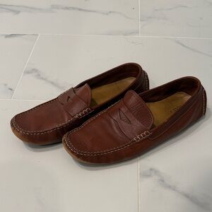 Cole Haan Men's Tan Leather Slip-On Loafers